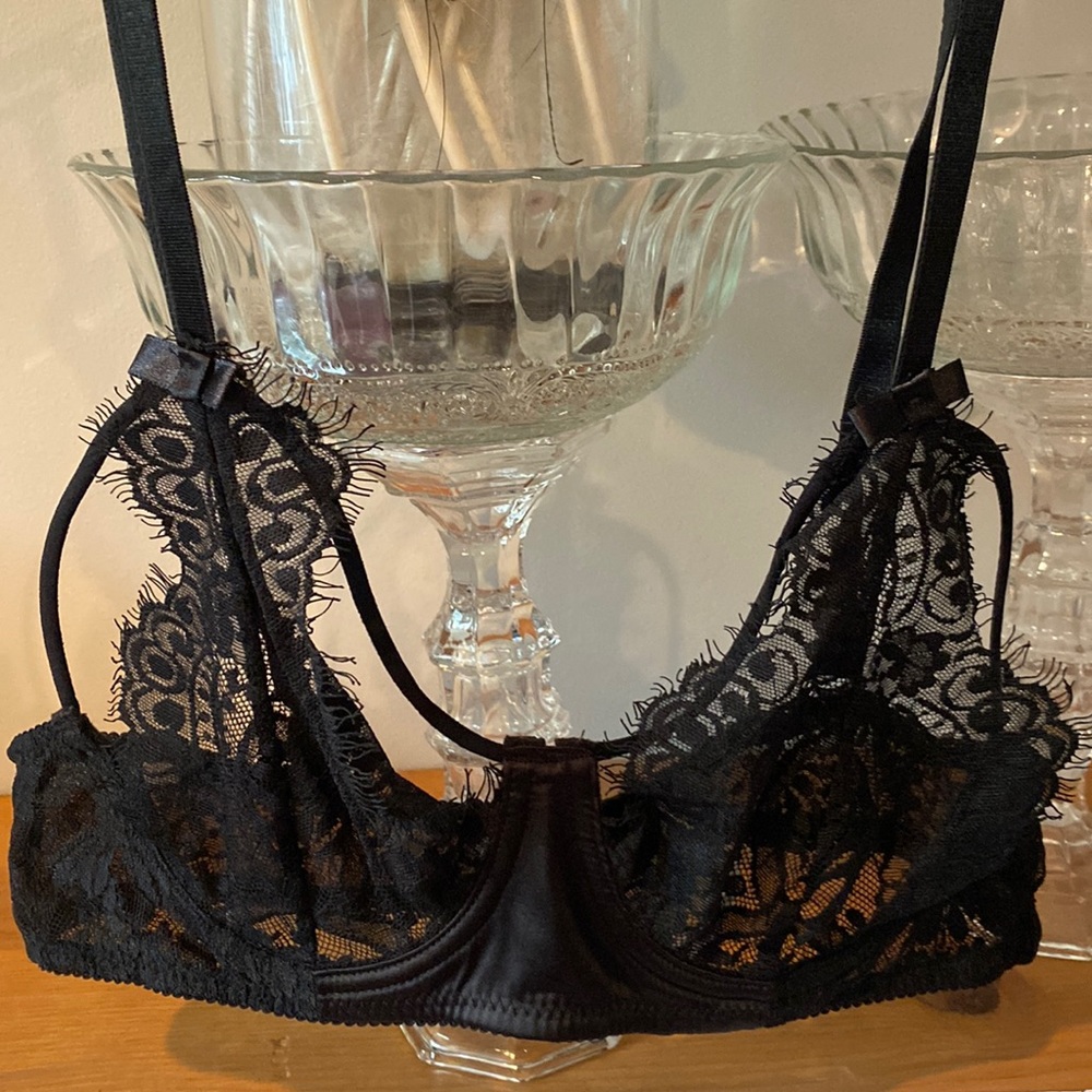 🌺 Black Lace Bra
